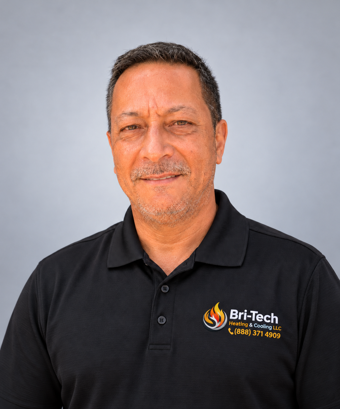 Headshot of Nick Stanishia wearing a black Bri-Tech polo